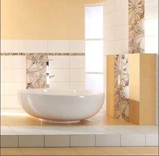 個性化陶瓷磚 鋪裝出時尚衛(wèi)浴間
