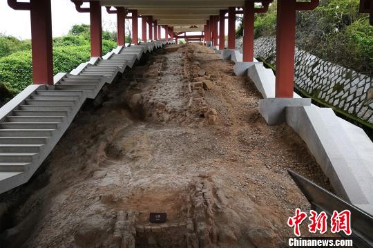 磁灶窯系金交椅山窯址2號窯址保存較為完整。 孫虹 攝